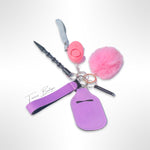 Pink Star Burst self defense keychain