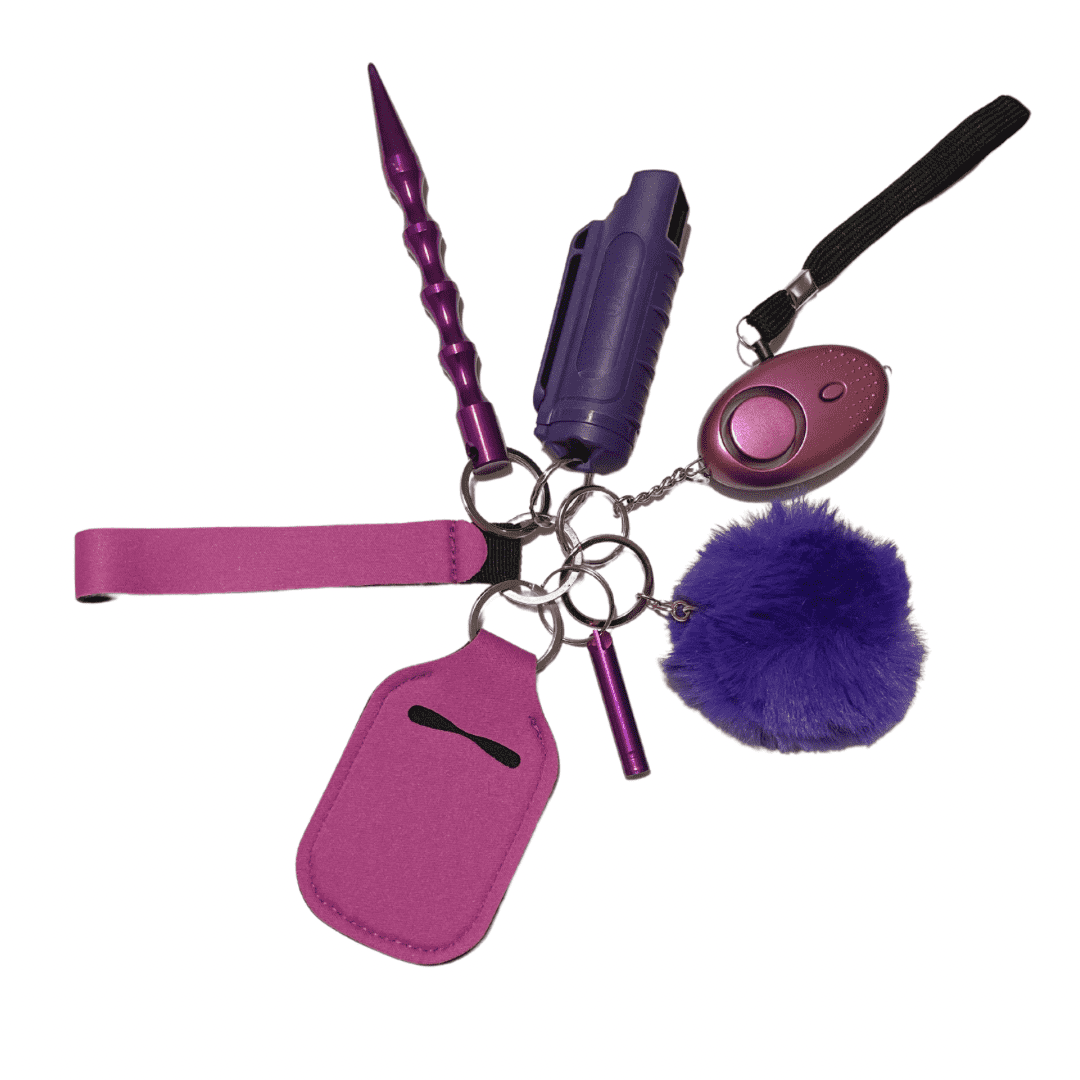 Purple Self Defense Keychain.