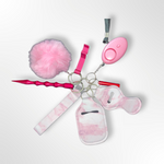 Pink cloud keychain